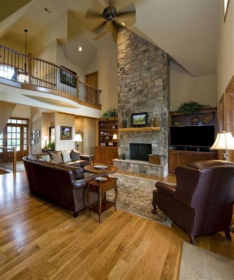 20 Vaulted Ceiling Fireplace Design
