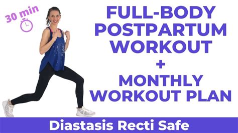 Postpartum Workout Plan Diastasis Recti King Fitness