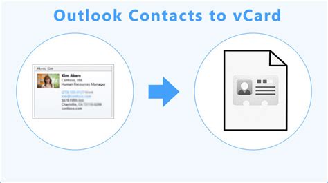 Conversion From Ms Outlook Contacts To Vcf Vcards How To Guide
