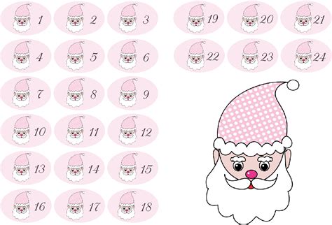 Da der nikolaustag in deutschland kein gesetzlicher feiertag ist, finden in vielen kindergärten und schulen nikolausfeiern statt. Zahlen für den Adventskalender zum Ausdrucken - Free Printable - Rosanisiert