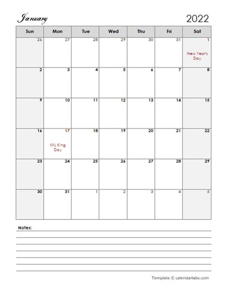 Large Box Printable Calendar 2022 Calendar Example And Ideas