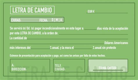 Letra De Cambio Qué Cómo Y Cuándo Utilizar Este Título Sederegua