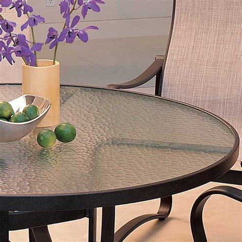 Tear drop breakfast dining table. Acrylic Table | Outdoor Patio Acrylic Dining Table | Tropitone