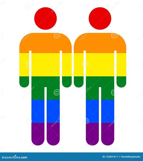 rainbow male sign lgbt gay rainbow pride symbol the concept of same sex homosexual