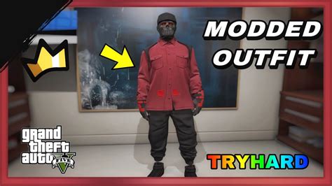 Gta 5 Online Male Modded Tryhard Outfit Tutorial Black Joggers Patch