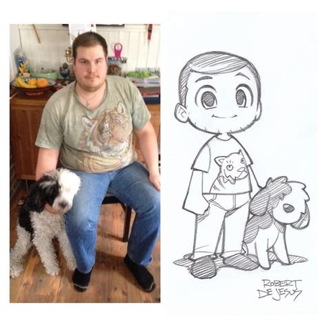 Talented Illustrator Turns Photos Of People And Their Pets Into