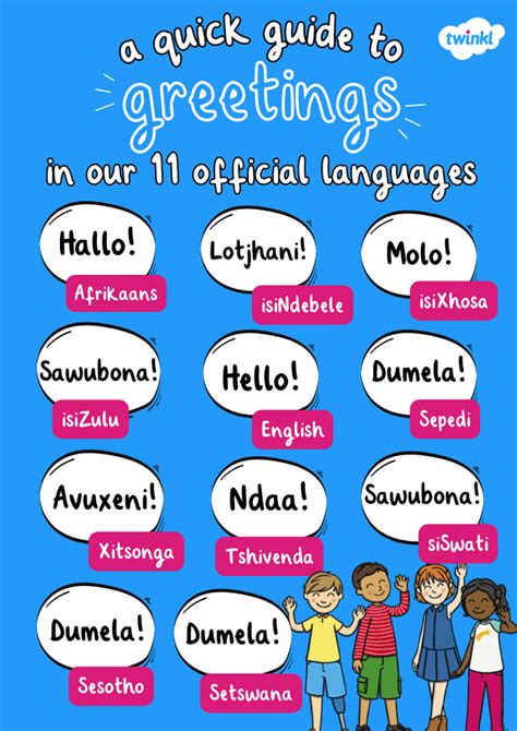 Common Phrases In 11 Official Languages Of South Africa