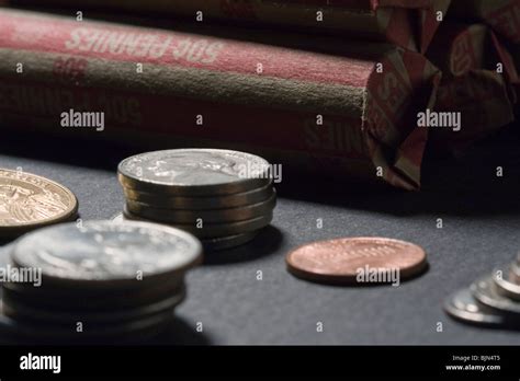 Stack Nickels Black Hi Res Stock Photography And Images Alamy