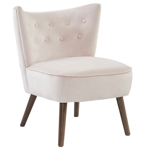 Worldwide Elle Accent Chair In Blush Pink Furniture Trends