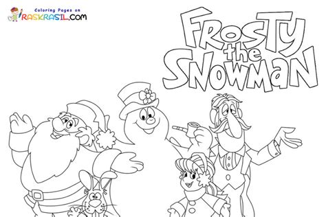 Easy Frosty The Snowman Coloring Pages AshleaLarissa