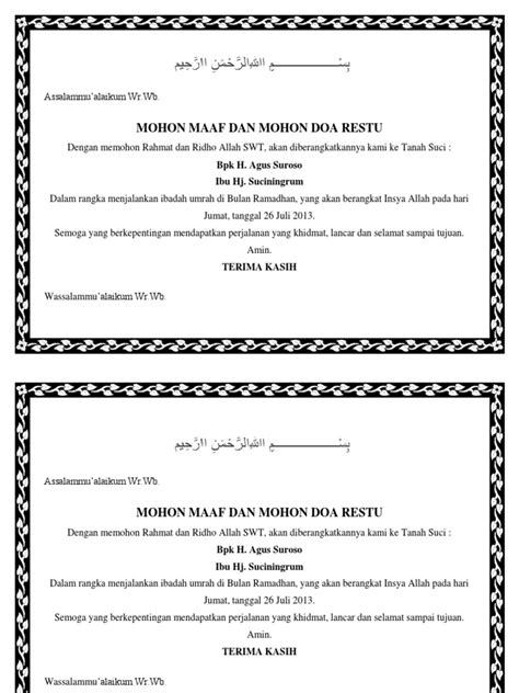 85+ Contoh Undangan Syukuran Kenaikan Pangkat Terbaik