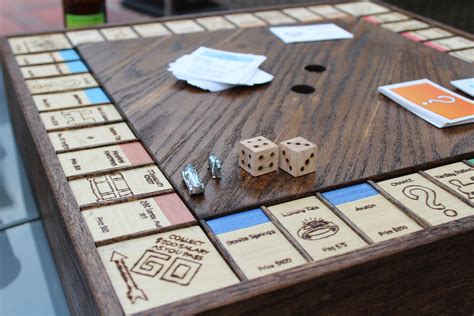 I Proposed To My Fiancee With A Wooden Monopoly Board I Built Handmade