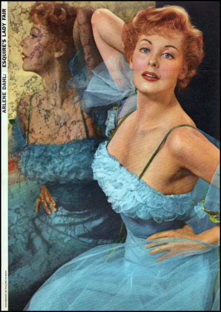 1956 arlene dahl actress pin up photo sultry sexy esquire s lady fair l13 36 95 picclick