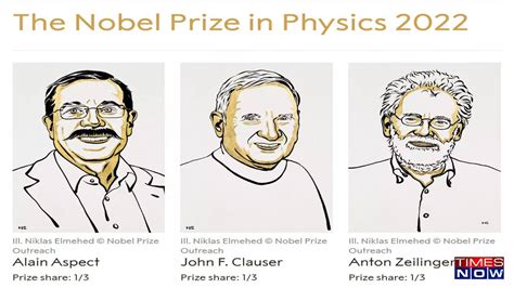 Nobel Prize In Physics Jointly Won By Alain Aspect John F Clauser And