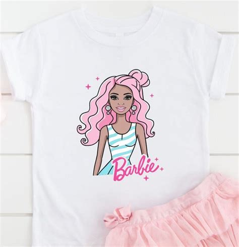 Girls Barbie Shirtplus Size Girls Shirtbarbie Shirt For Etsy
