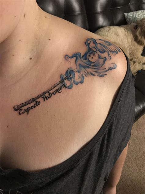 These words would keep your mindset expecto patronum is widely used in harry potter. "Expecto Patronum" with owl patronus tattoo. | Patronus ...