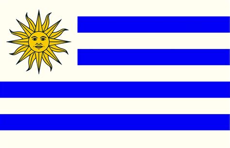 A bandeira do uruguai, adotada em 1830, possui nove linhas horizontais nas cores azul e branca intercaladas e no cantão superior esquerdo há um soldourado com 16 raios, 8 retos e 8 ondulados. Bandeiras Uruguai, Argentina E Rio Grande Do Sul Tam ...