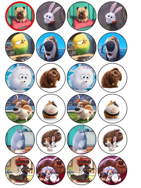 What is difficult about part 2? secret life of pets cup cake topper and 28 similar items ...