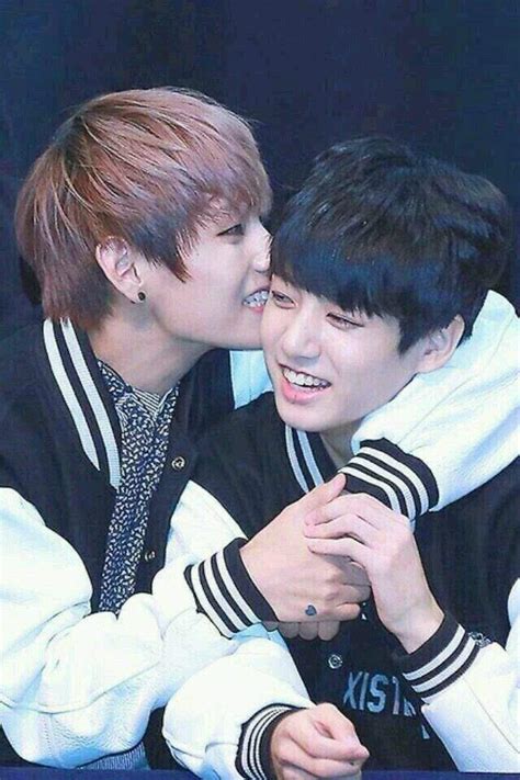 As if performing a concert with elaborate choreography wasn't tiring enough, v and jungkook ran around the stage for a water fight during so what. BTS- Jungkook and V cute photos | Wiki | ARMY's Amino