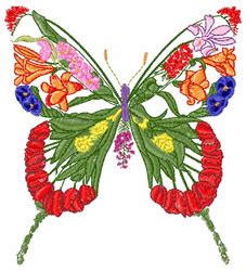 Redwork floral butterfly machine embroidery design by ace points. Floral Butterfly Embroidery Designs, Machine Embroidery ...