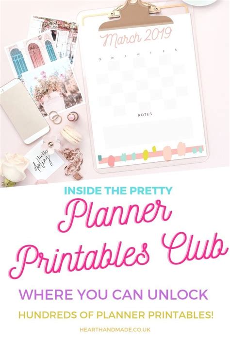 Introducing The Pretty Planner Printables Club On Patreon Printable