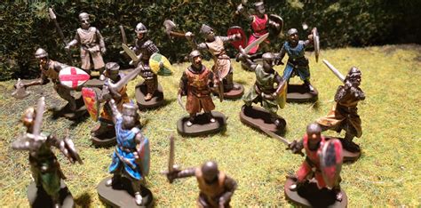 172 Painted Medieval Painted Figures Plastic Soldiers Miniature Toys
