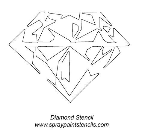 Diamond Outline Tattoo Stencil 1200×1103 Diamond Outline Tattoo