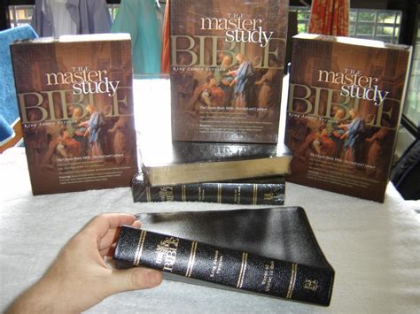 The Master Study Bible King James Version Kjv Black Bonded Leather