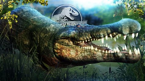Crocodile Swamp Deinosuchus Exhibit Pleistocene Park Jurassic World Evolution Youtube