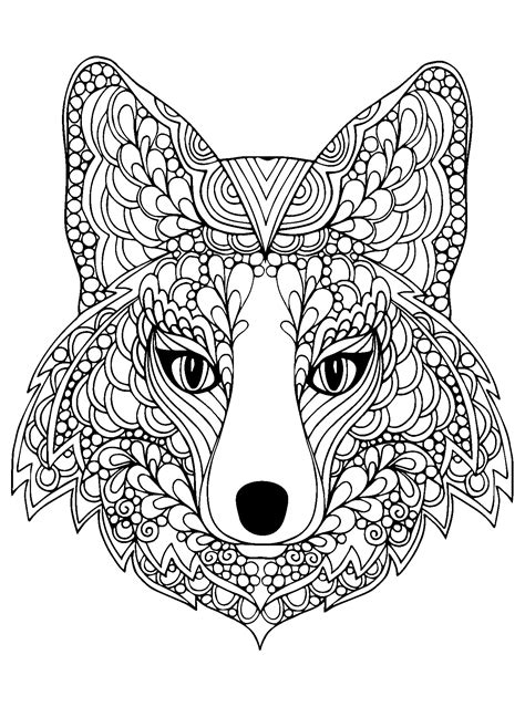 Detailed Animal Coloring Pages For Adults at GetColorings.com | Free