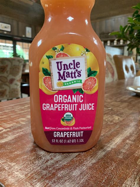 Juice Uncle Matts Organic Grapefruit Juice 52 Oz Cecil Creek Farm