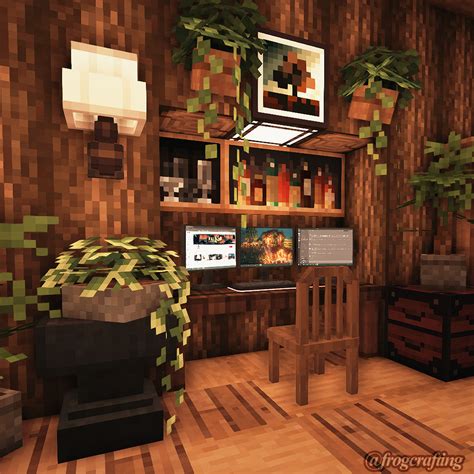 (this might be one of my favourite builds i've ever done!) aesthetic architecture minecraft cocricot cocricot minecraft builds cottagecore minecraft cottagecore . frogcrafting ♡ / I finally decorated the inside of this ...