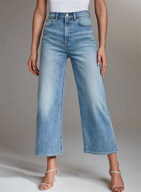 The Joan Wide Leg Cropped Wide Leg Jeans Comfortable Denim Wide Leg Jeans Jeans And Sneakers