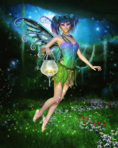 Faerie Glimmers In The Night Digital Art By Brandy Thomas