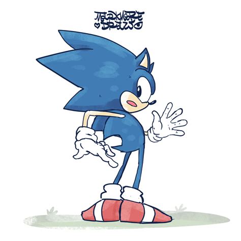 Sonic Pose 2 2016 By Markmooredraw On Deviantart
