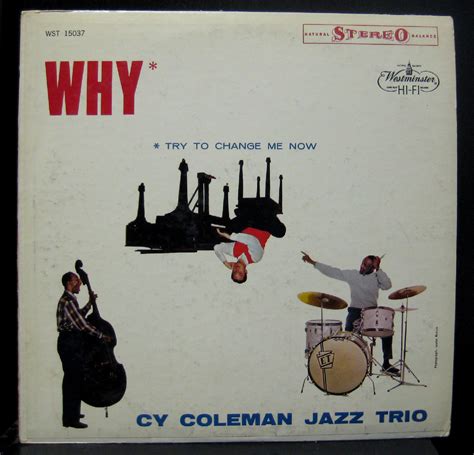 Cy Coleman Trio Why Try To Change Me Now Lp Vg Wst 15037 1st Stereo