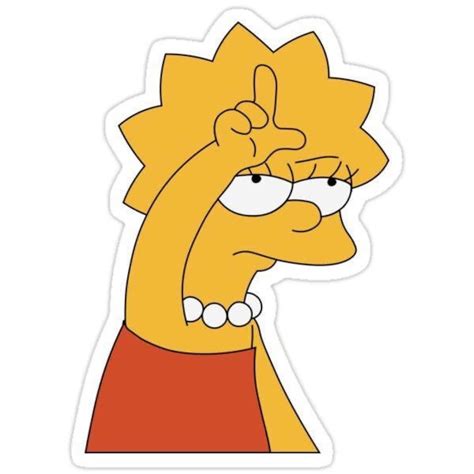 Download Lisa Simpson Sticker By Garrett Strangelove