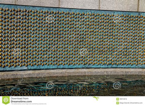 Gold Stars Of The Freedom Wall At The World War Ii Memorial