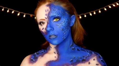 X Men Last Stand Mystique Body Painting Makeup Tutorial YouTube