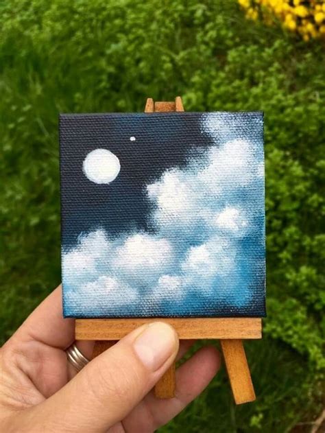 Pin By Wen Ancelmo On Arte Mini Canvas Art Small Canvas Art Diy