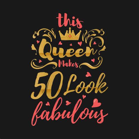 Womens 50th Birthday Women Fabulous Queen Fifty Year Old T 50th