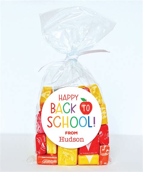 Happy Back To School Personalized Labels And Treat Bags Kit Zulily