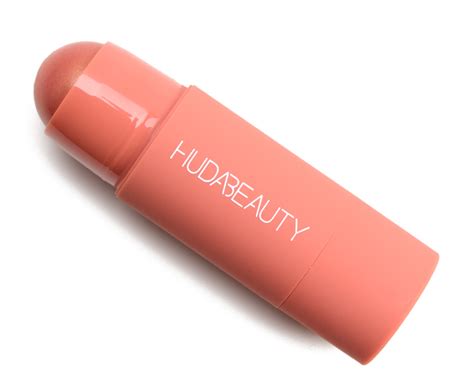 huda beauty perky peach cheeky tint cream blush stick review and swatches