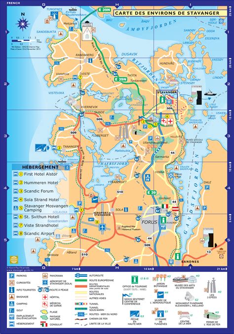 Stavanger Guide Maps Stavanger Plan De Ville Norvège Français