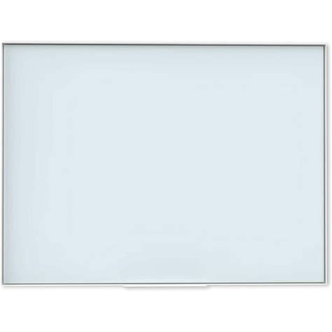 U Brands Frosted Glass Board 48 X 36 Inches Whiteboards White Aluminum Frame 2826u