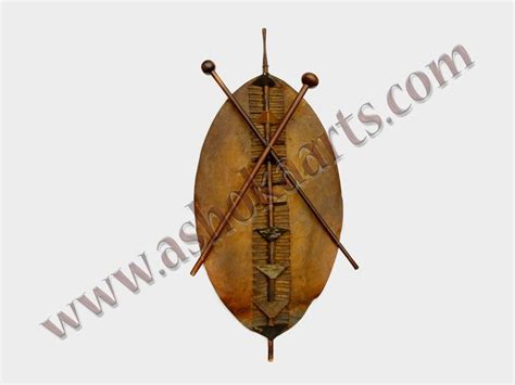 Large Antique Zulu Shield With Original Stick And Knobkerrie Display
