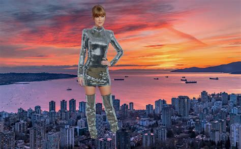 Giantess Taylor Swift Towers Over City By Taylor Swift Is Cute On