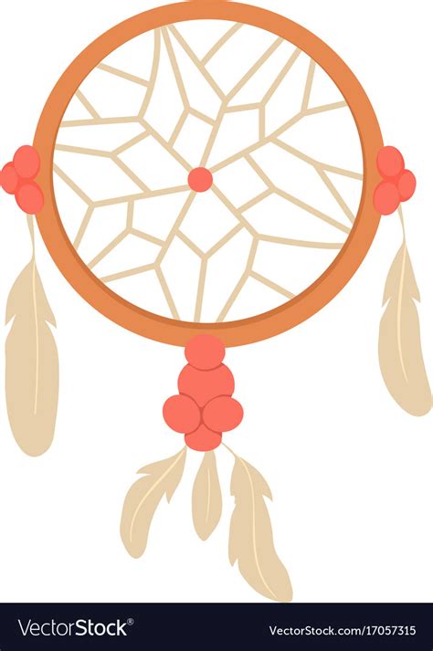 Dream Catcher Icon Cartoon Style Royalty Free Vector Image