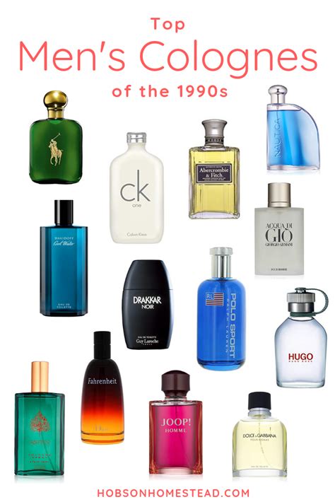 Best Mens Colognes Of The 1990s The Hobson Homestead