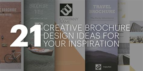 21 Creative Brochure Cover Ideas For Your Inspiration